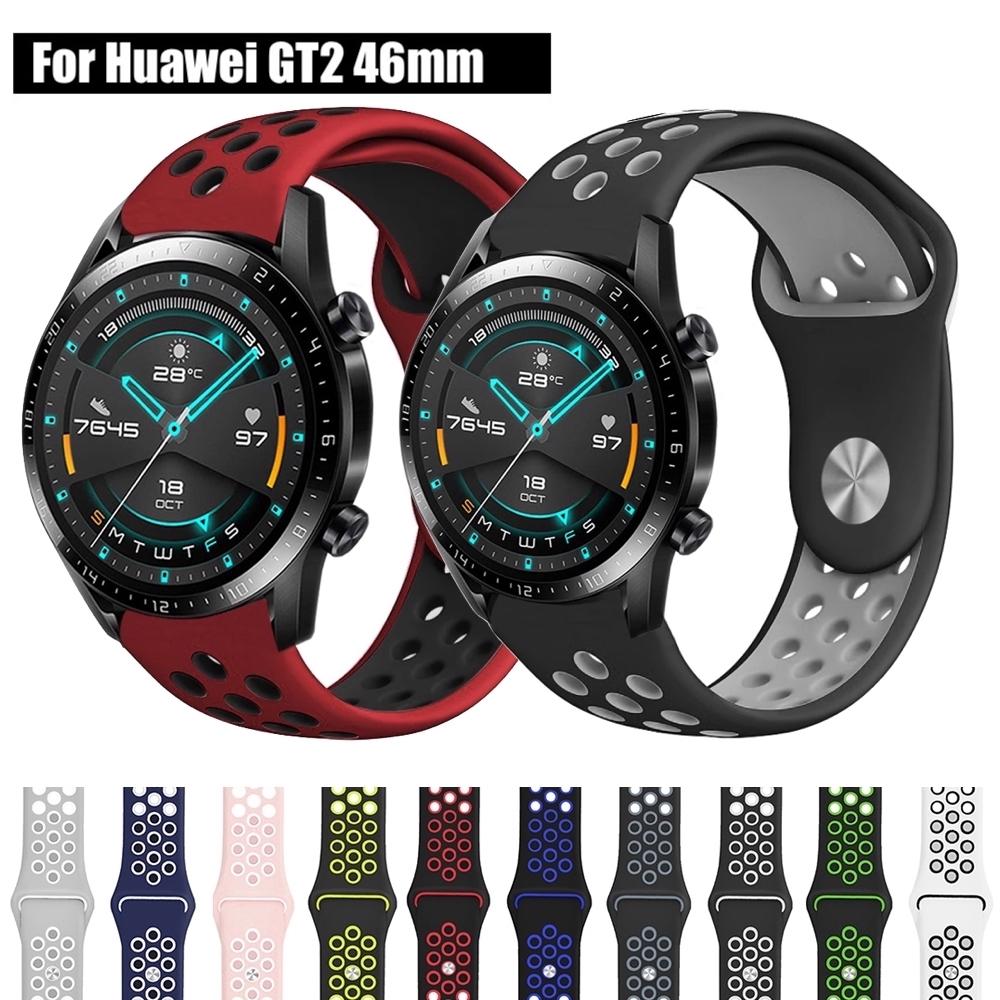Band para Huawei Watch GT2 46MM/Watch GT2 Pro/Watch GT 2e Band, 0.866 in  Silicona suave Sport Correa de repuesto compatible con Huawei Watch GT2