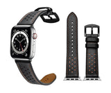 Genuine Leather Bands For Apple Watch 6/SE/5/4/3/2/1 Dot Strap Replacement