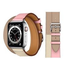 Load image into Gallery viewer, Genuine Leather Bands For Apple Watch 6/SE/5/4/3/2/1 Double Tour Replacement - Perfii in Saudi Kuwait