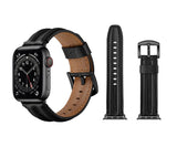 Genuine Leather Bands For Apple Watch 6/SE/5/4/3/2/1 Humped Strap Replacement