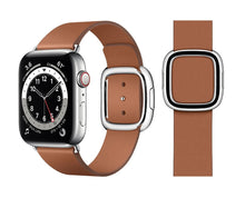 Load image into Gallery viewer, Genuine Leather Bands For Apple Watch 6/SE/5/4/3/2/1 Modern Strap Replacement - Perfii in Saudi Kuwait