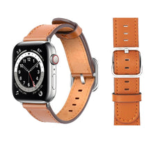 Load image into Gallery viewer, Genuine Leather Bands For Apple Watch 6/SE/5/4/3/2/1 Square Buckle Strap - Perfii in Saudi Kuwait