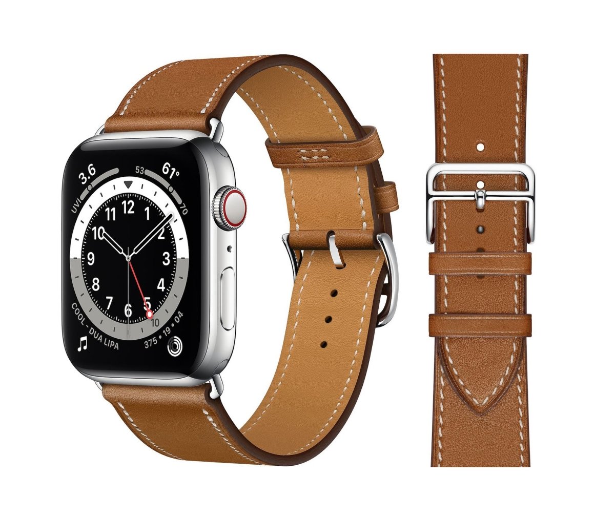 Genuine Leather Bands For Apple Watch 6/SE/5/4/3/2/1 Supreme Strap  Replacement