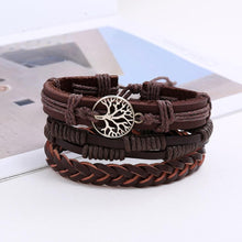 Load image into Gallery viewer, Habiby Genuine Leather Stylish Punk Casual Bracelet Red - Perfii in Saudi Kuwait