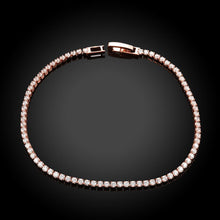 Load image into Gallery viewer, Habiby Rhodium Plated Cubic Ziron Stylish Bracelet Rose Gold - Perfii in Saudi Kuwait