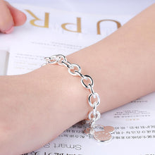 Load image into Gallery viewer, Habiby Rhodium Plated Cubic Ziron Stylish Bracelet Silver - Perfii in Saudi Kuwait