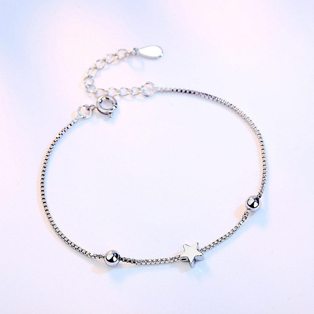 Habiby Rhodium Plated Cubic Ziron Stylish Bracelet Silver - Perfii in Saudi Kuwait