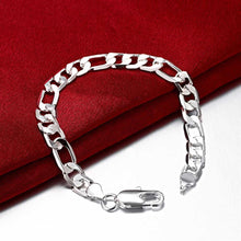 Load image into Gallery viewer, Habiby Rhodium Plated Cubic Ziron Stylish Bracelet Silver - Perfii in Saudi Kuwait