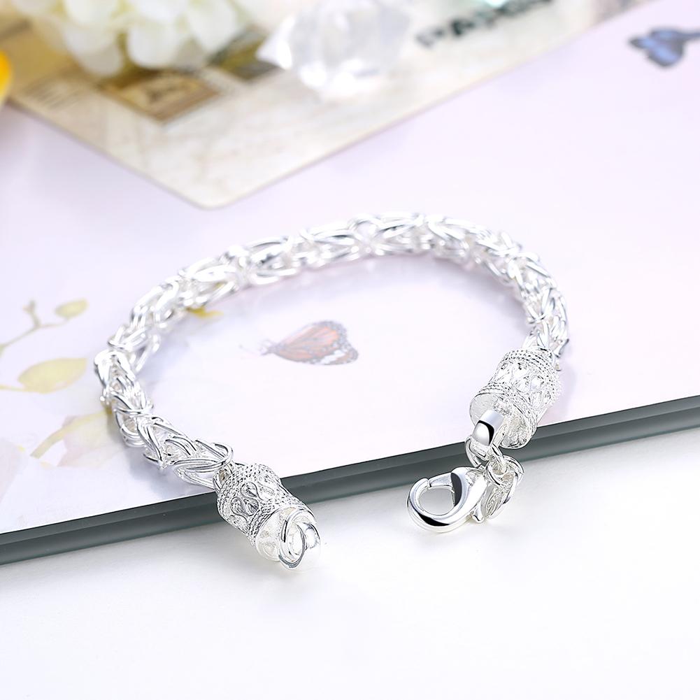 Habiby Rhodium Plated Cubic Ziron Stylish Bracelet Silver - Perfii in Saudi Kuwait