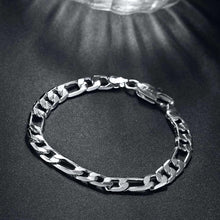 Load image into Gallery viewer, Habiby Rhodium Plated Cubic Ziron Stylish Bracelet Silver - Perfii in Saudi Kuwait