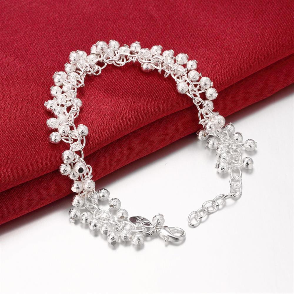 Habiby Rhodium Plated Cubic Ziron Stylish Bracelet Silver - Perfii in Saudi Kuwait