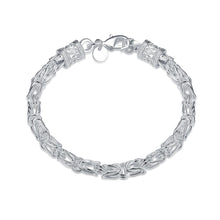 Load image into Gallery viewer, Habiby Rhodium Plated Cubic Ziron Stylish Bracelet Silver - Perfii in Saudi Kuwait