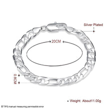 Load image into Gallery viewer, Habiby Rhodium Plated Cubic Ziron Stylish Bracelet Silver - Perfii in Saudi Kuwait