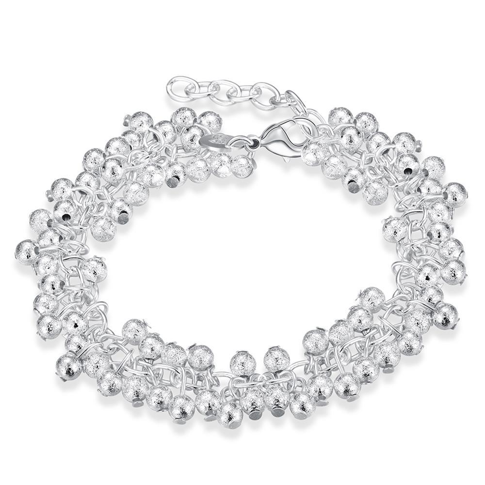 Habiby Rhodium Plated Cubic Ziron Stylish Bracelet Silver - Perfii in Saudi Kuwait