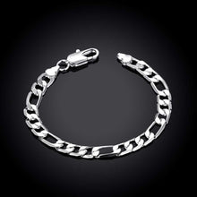 Load image into Gallery viewer, Habiby Rhodium Plated Cubic Ziron Stylish Bracelet Silver - Perfii in Saudi Kuwait