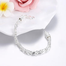 Load image into Gallery viewer, Habiby Rhodium Plated Cubic Ziron Stylish Bracelet Silver - Perfii in Saudi Kuwait