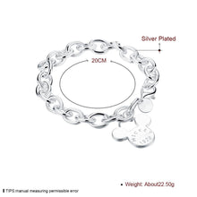 Load image into Gallery viewer, Habiby Rhodium Plated Cubic Ziron Stylish Bracelet Silver - Perfii in Saudi Kuwait