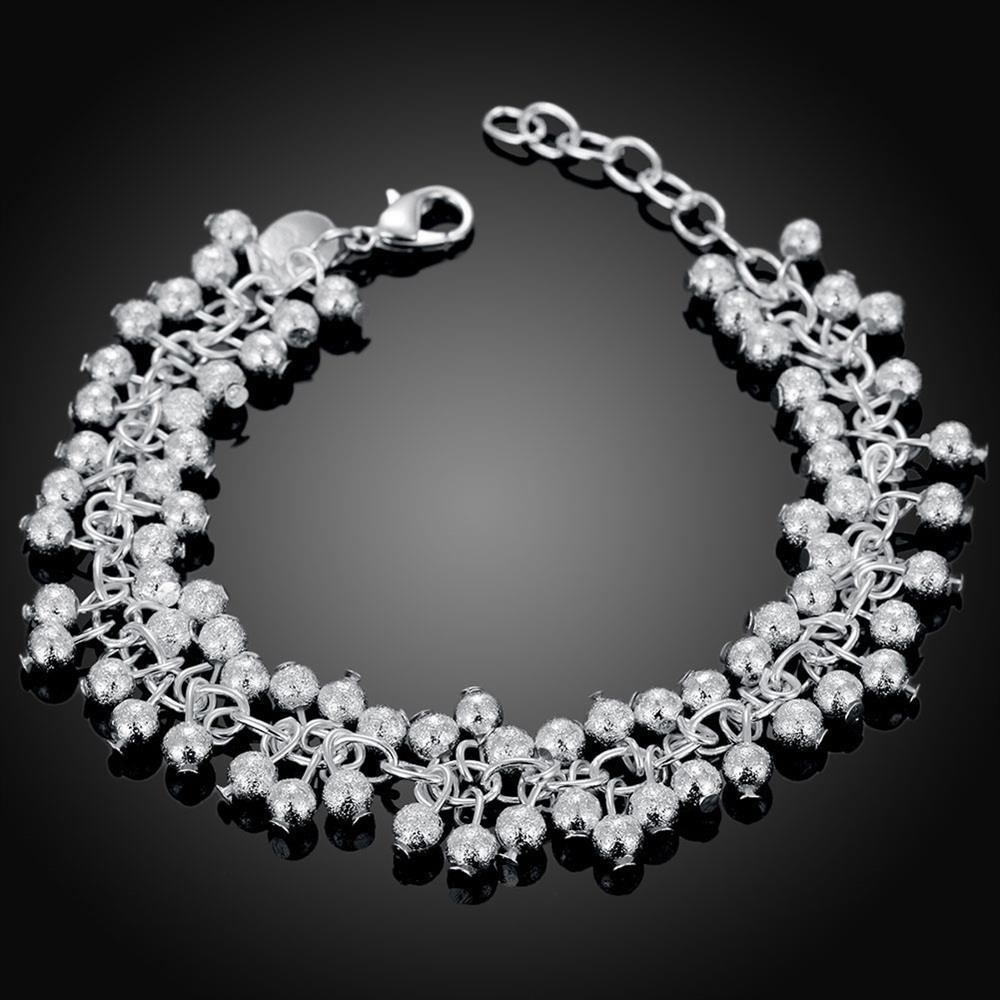 Habiby Rhodium Plated Cubic Ziron Stylish Bracelet Silver - Perfii in Saudi Kuwait