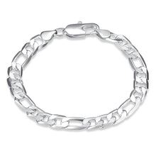 Load image into Gallery viewer, Habiby Rhodium Plated Cubic Ziron Stylish Bracelet Silver - Perfii in Saudi Kuwait