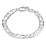 Rhodium Plated Cubic Ziron Stylish Bracelet Silver