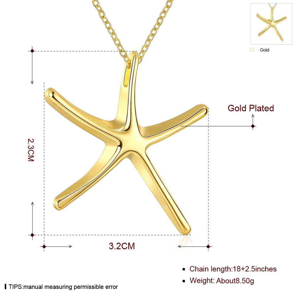 Habiby Rhodium Plated Ziron Studded Pendant Necklace Gold - Perfii in Saudi Kuwait
