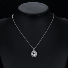 Load image into Gallery viewer, Habiby Rhodium Plated Ziron Studded Pendant Necklace Silver - Perfii in Saudi Kuwait