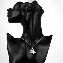 Load image into Gallery viewer, Habiby Rhodium Plated Ziron Studded Pendant Necklace Silver - Perfii in Saudi Kuwait