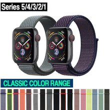 Load image into Gallery viewer, Nylon Loop Bands For Apple Watch 6/SE5/4/3/2/1 Classic Strap Replacement - Perfii in Saudi Kuwait