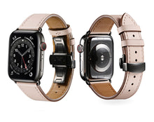 Load image into Gallery viewer, Premium Genuine Leather Bands For Apple Watch 6/SE/5/4/3/2/1 Click Strap - Perfii in Saudi Kuwait