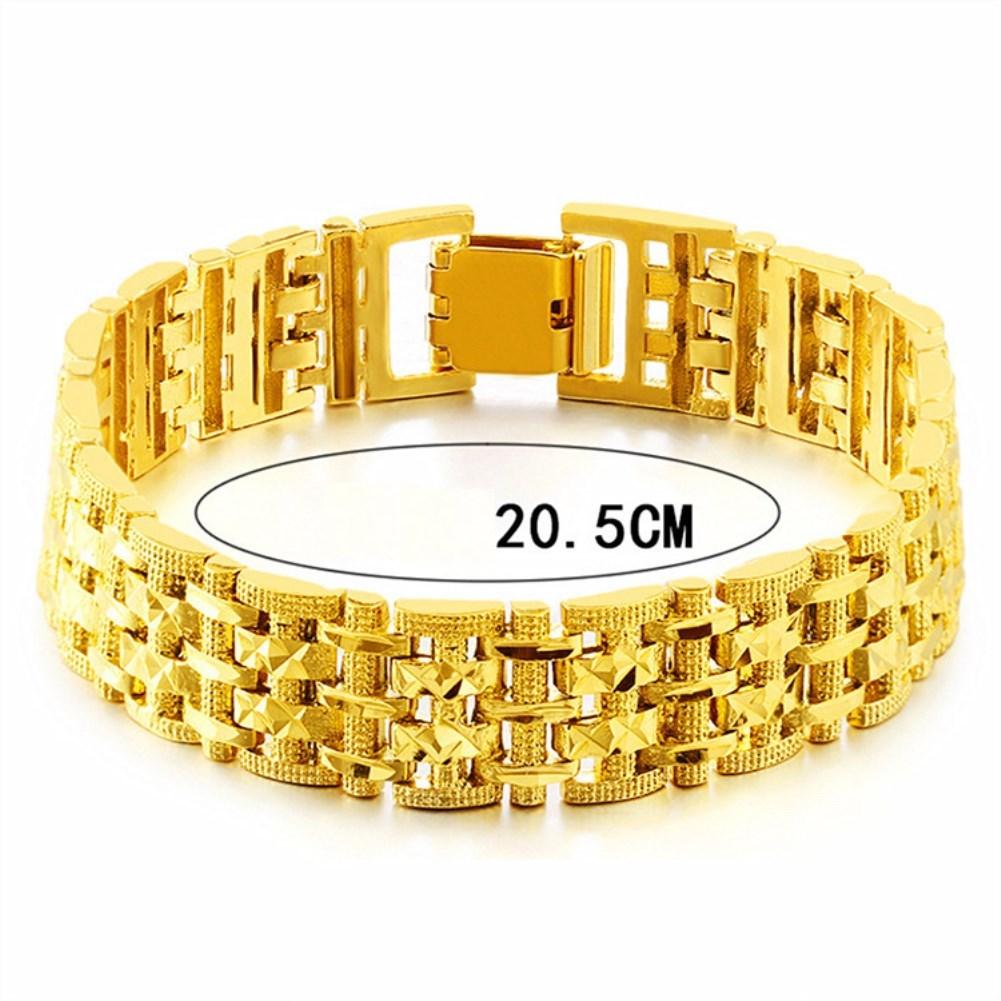 Rhodium Plated Cubic Ziron Stylish Bracelet Gold - Perfii in Saudi Kuwait