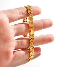 Load image into Gallery viewer, Rhodium Plated Cubic Ziron Stylish Bracelet Gold - Perfii in Saudi Kuwait