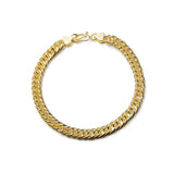 Rhodium Plated Cubic Ziron Stylish Bracelet Gold