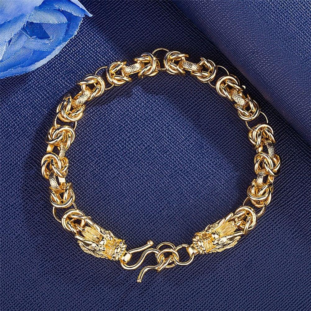 Rhodium Plated Cubic Ziron Stylish Bracelet Gold - Perfii in Saudi Kuwait