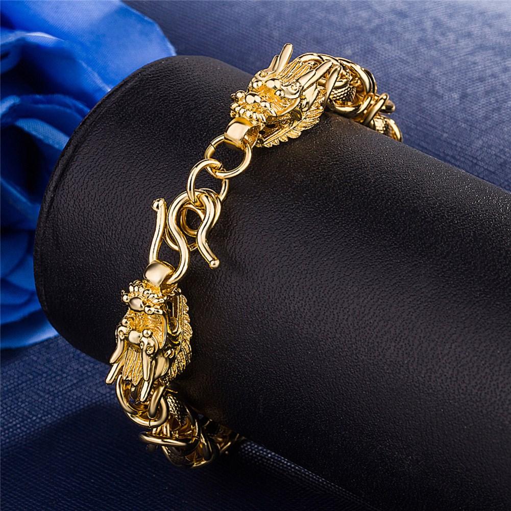 Rhodium Plated Cubic Ziron Stylish Bracelet Gold - Perfii in Saudi Kuwait