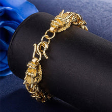 Load image into Gallery viewer, Rhodium Plated Cubic Ziron Stylish Bracelet Gold - Perfii in Saudi Kuwait