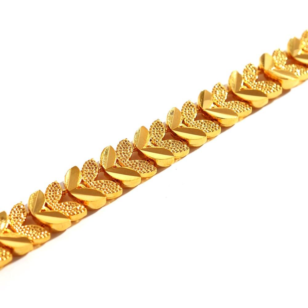 Rhodium Plated Cubic Ziron Stylish Bracelet Gold - Perfii in Saudi Kuwait