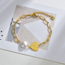 Load image into Gallery viewer, Rhodium Plated Cubic Ziron Stylish Bracelet Gold - Perfii in Saudi Kuwait