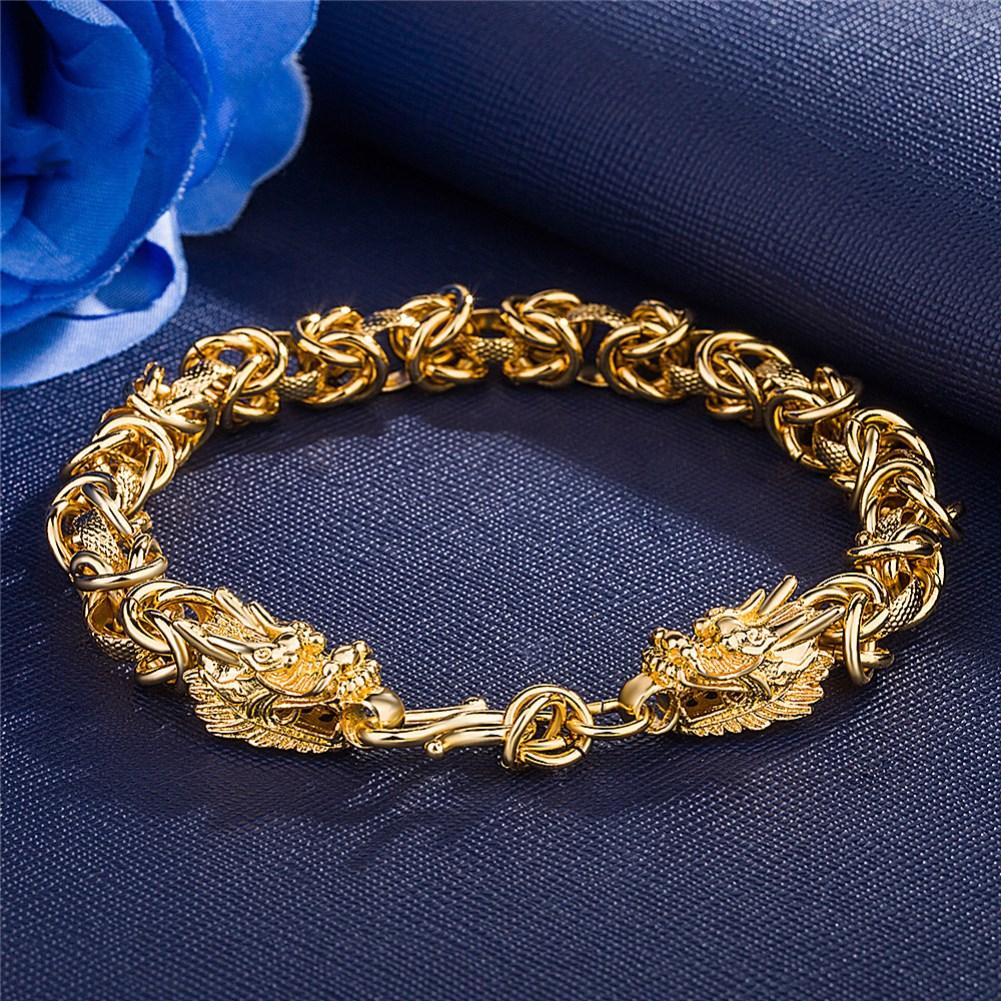 Rhodium Plated Cubic Ziron Stylish Bracelet Gold - Perfii in Saudi Kuwait