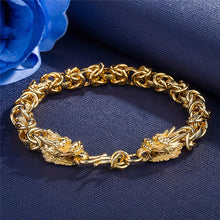 Load image into Gallery viewer, Rhodium Plated Cubic Ziron Stylish Bracelet Gold - Perfii in Saudi Kuwait