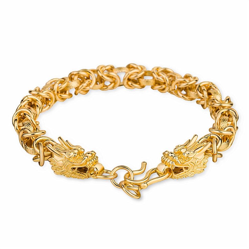 Rhodium Plated Cubic Ziron Stylish Bracelet Gold - Perfii in Saudi Kuwait