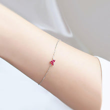 Load image into Gallery viewer, Rhodium Plated Cubic Ziron Stylish Bracelet Pink - Perfii in Saudi Kuwait