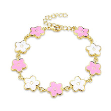 Load image into Gallery viewer, Rhodium Plated Cubic Ziron Stylish Bracelet Pink - Perfii in Saudi Kuwait