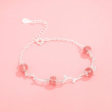 Load image into Gallery viewer, Rhodium Plated Cubic Ziron Stylish Bracelet Pink - Perfii in Saudi Kuwait