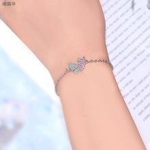 Load image into Gallery viewer, Rhodium Plated Cubic Ziron Stylish Bracelet Pink - Perfii in Saudi Kuwait