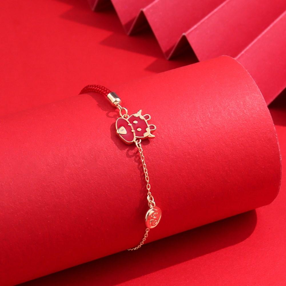 Rhodium Plated Cubic Ziron Stylish Bracelet Red - Perfii in Saudi Kuwait