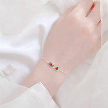 Load image into Gallery viewer, Rhodium Plated Cubic Ziron Stylish Bracelet Red - Perfii in Saudi Kuwait