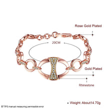 Load image into Gallery viewer, Rhodium Plated Cubic Ziron Stylish Bracelet Rose Gold - Perfii in Saudi Kuwait