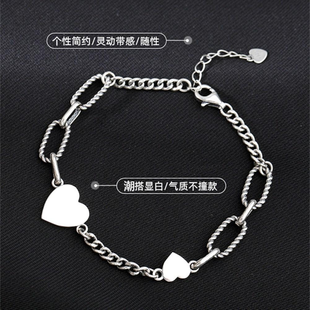 Rhodium Plated Cubic Ziron Stylish Bracelet Silver - Perfii in Saudi Kuwait