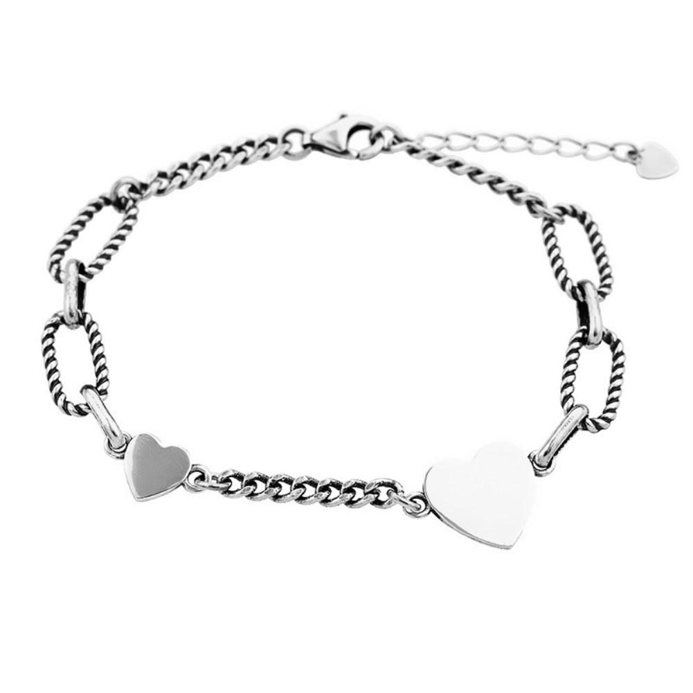 Rhodium Plated Cubic Ziron Stylish Bracelet Silver - Perfii in Saudi Kuwait