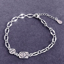 Load image into Gallery viewer, Rhodium Plated Cubic Ziron Stylish Bracelet Silver - Perfii in Saudi Kuwait